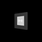 ZENNIO - GetFace IP - Flächenb.-Installation - Rahmen - 1 Modul - Schwarz (nur mit ZVP-FB