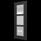 ZENNIO - GetFace IP - Flächenb.-Installation - Rahmen - 3 Module - Schwarz (nur mit ZVP-F