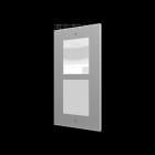 ZENNIO - GetFace IP - Flächenb.-Installation - Rahmen - 2 Module (nur mit ZVP-FBOX2)
