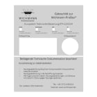 WICHMANN - Kennzeichnungsschilder ProBox 20er Set, Zulassung ETA-22/0234