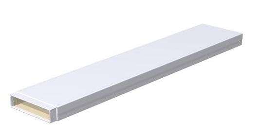 WICHMANN - Instafix® Gerader Kanal 1000 x 80 x 50 mm, reinweiß