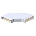 WICHMANN - Instafix® Flachwinkel 90° 100 x 80 x 50 mm, reinweiß