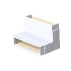 WICHMANN - Instafix® Innenecke 90° 50 x 400 x 120 mm, reinweiß