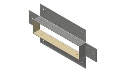 WICHMANN - Instafix® Wandanschlusskragen 80 x 50 x 30 mm, verzinkt