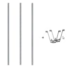 SOMFY - Kit 3 m Mast inkl. Wandbefestigung