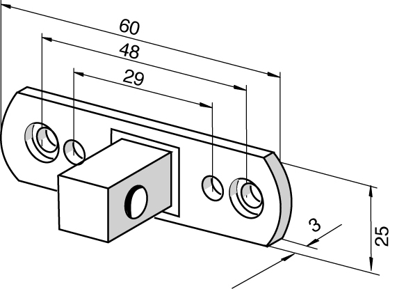 SOMFY - Umrüstlager mit 10er Vierkant + Schrauben (bis 25 Nm)