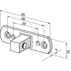 SOMFY - Umrüstlager mit 10er Vierkant + Schrauben (bis 25 Nm)